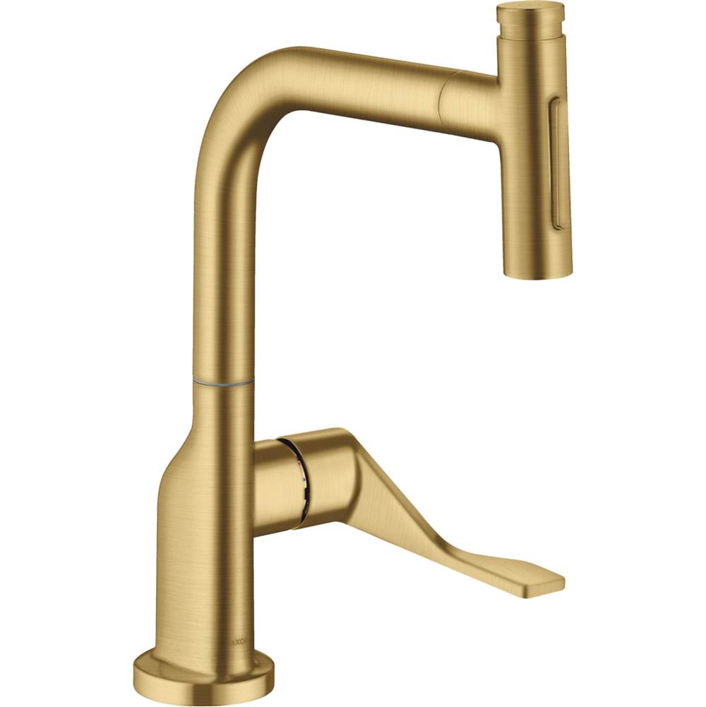 Axor Citterio  Kitchen Faucet Select 2-Spray Pull-Out with sBox, 1.75 GPM in Brushed Gold Optic