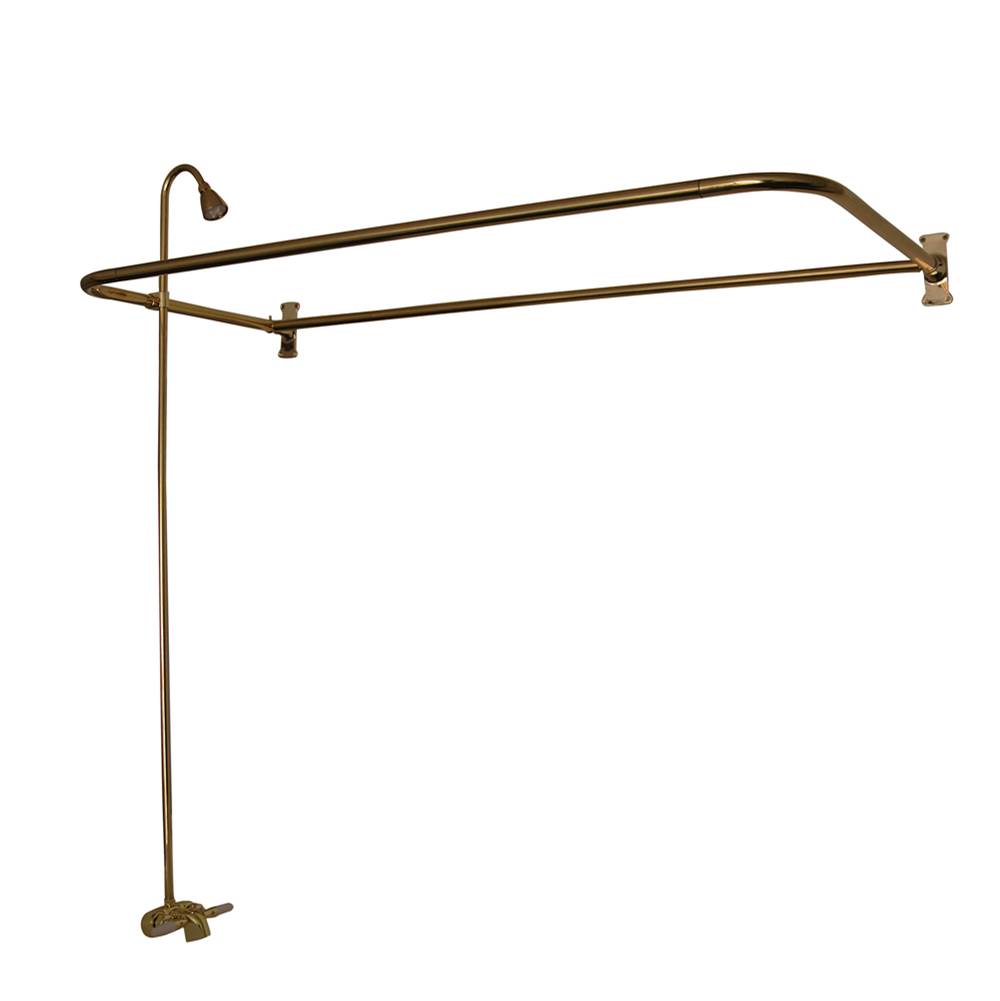 Barclay Converto Shower w/54'' D-Rod, Fct, Riser, Polished Brass