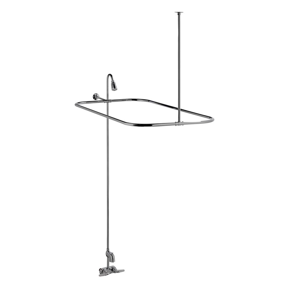 Barclay Converto Shower w/54'' Rect Rod, Code Spout, Polished Chrome