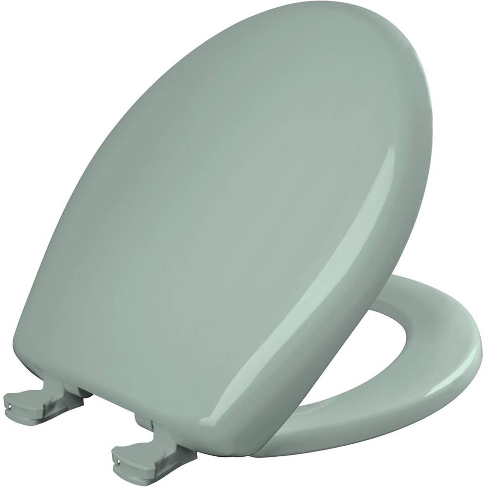 Bemis Round Plastic Toilet Seat with WhisperClose with EasyClean & Change Hinge and STA-TITE in Seafoam