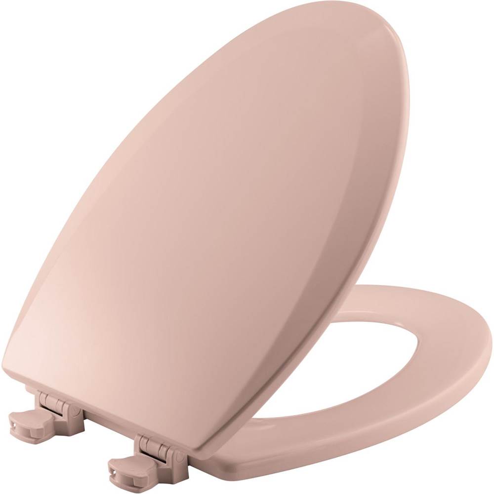 Bemis Elongated Molded Wood Toilet Seat with EasyClean & Change Hinge in Venetian Pink