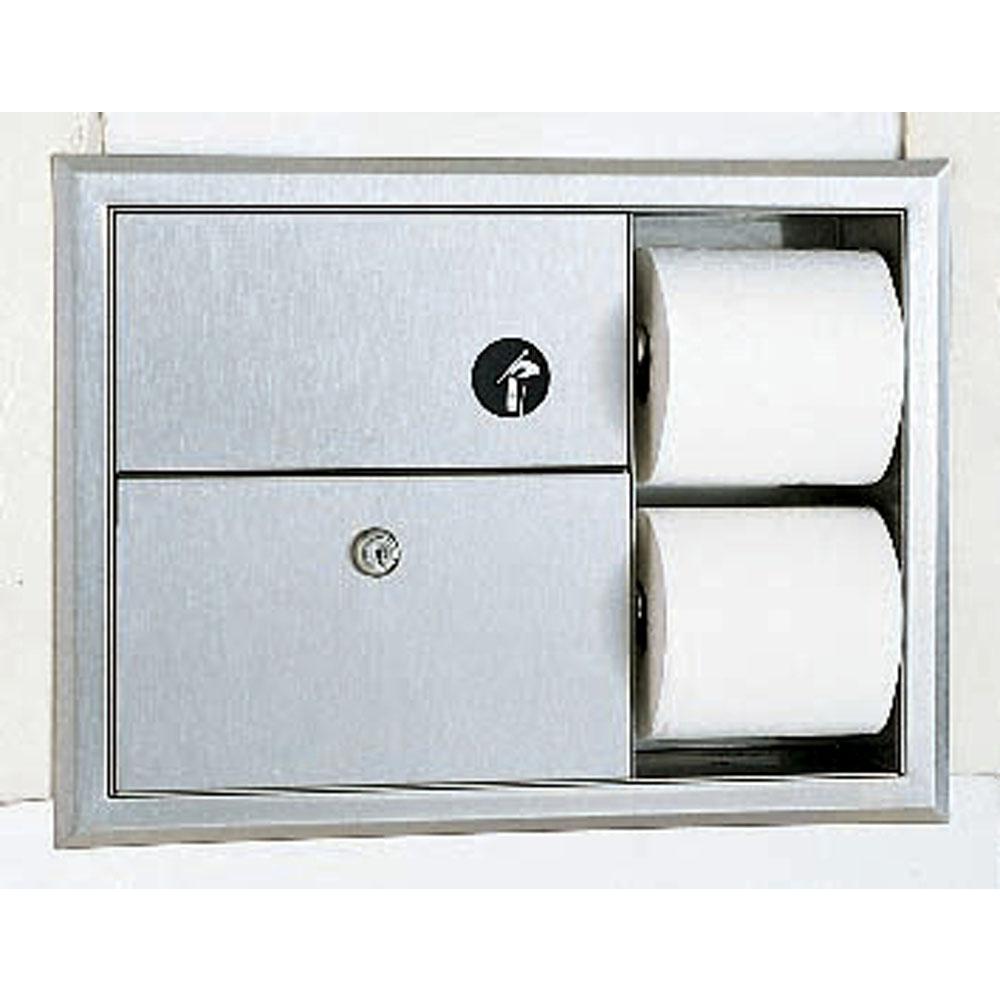 Bobrick Sanitary Napkin Disposal And Toilet Tissue Dispenser