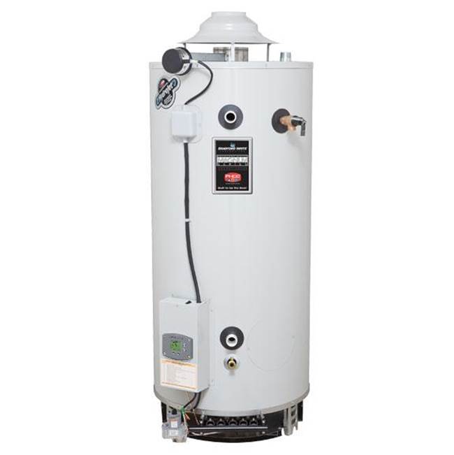 Bradford White 80 Gallon Commercial Gas (Natural) Atmospheric Vent ASME Water Heater with Flue Damper and Electronic Ignition