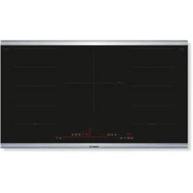 Bosch 36'' Induction Cooktop, Benchmark, Black, Stainless Steel Frame, Home Connect