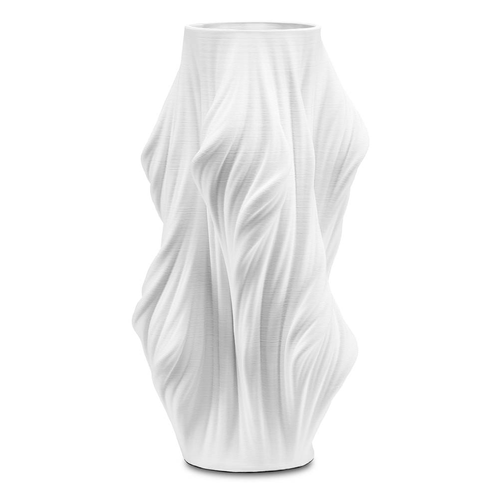 Currey And Company Yin Small White Vase