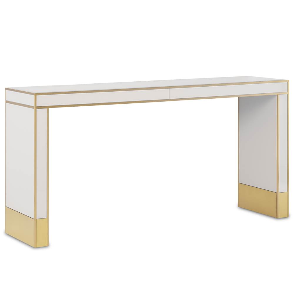 Currey And Company Arden Ivory Console Table