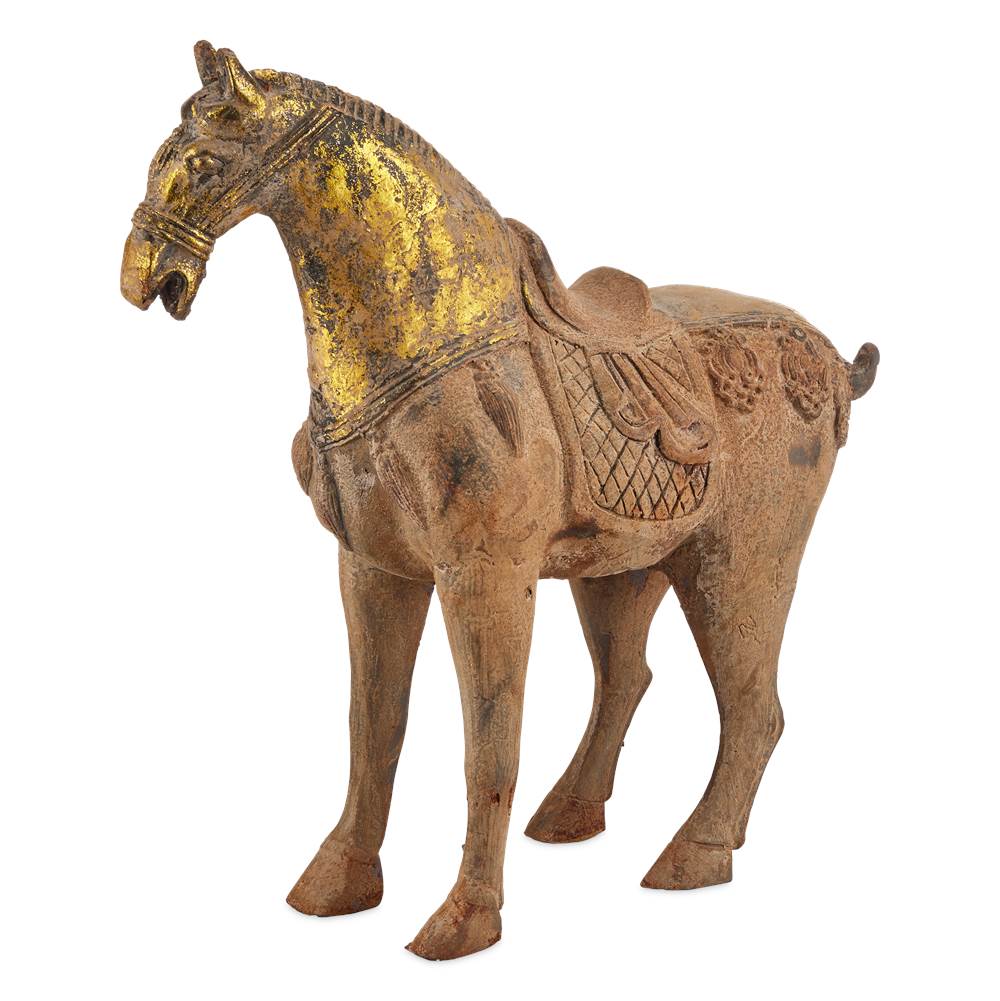 Currey And Company Tang Dynasty Grande Iron Horse