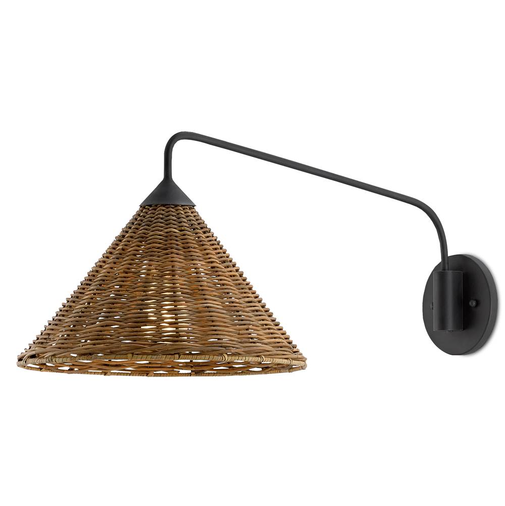 Currey And Company Basket Swing Arm Sconce