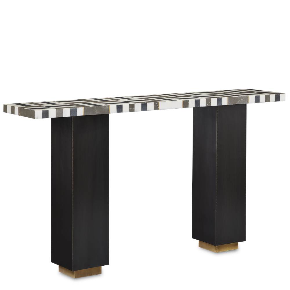 Currey And Company Gentry Marble Console Table