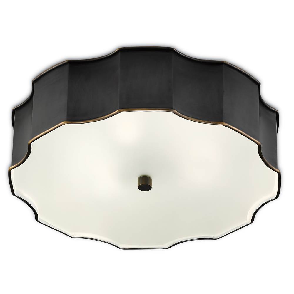 Currey And Company Wexford Bronze Flush Mount