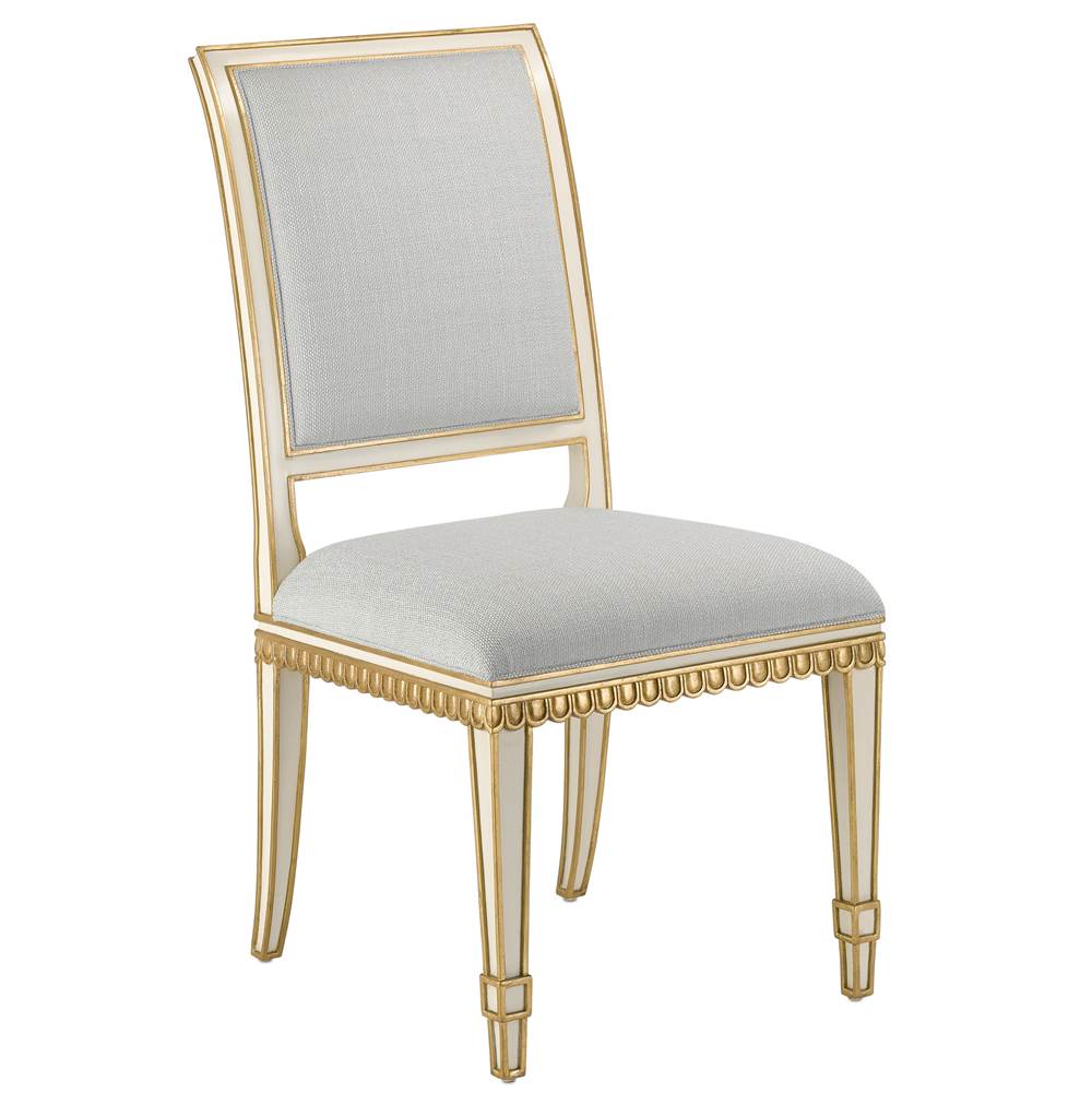 Currey And Company Ines Mist Ivory Chair