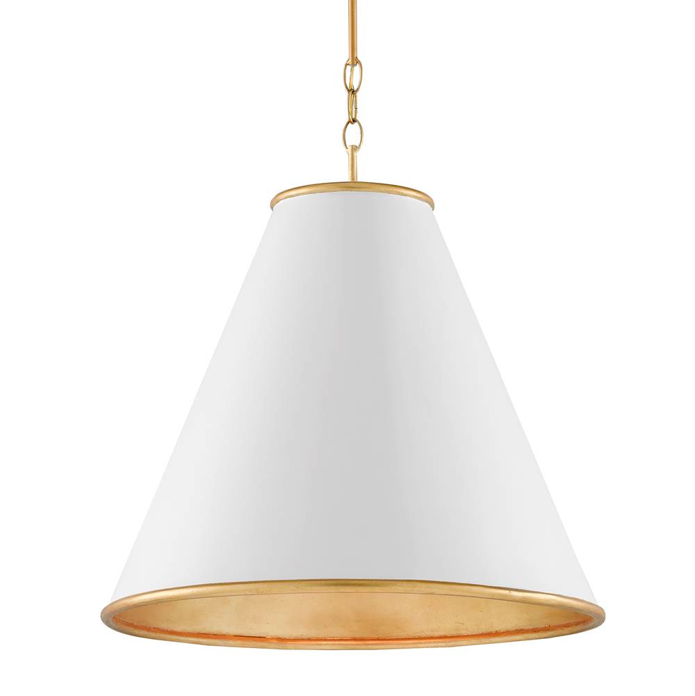 Currey And Company Pierrepont White Large Pendant