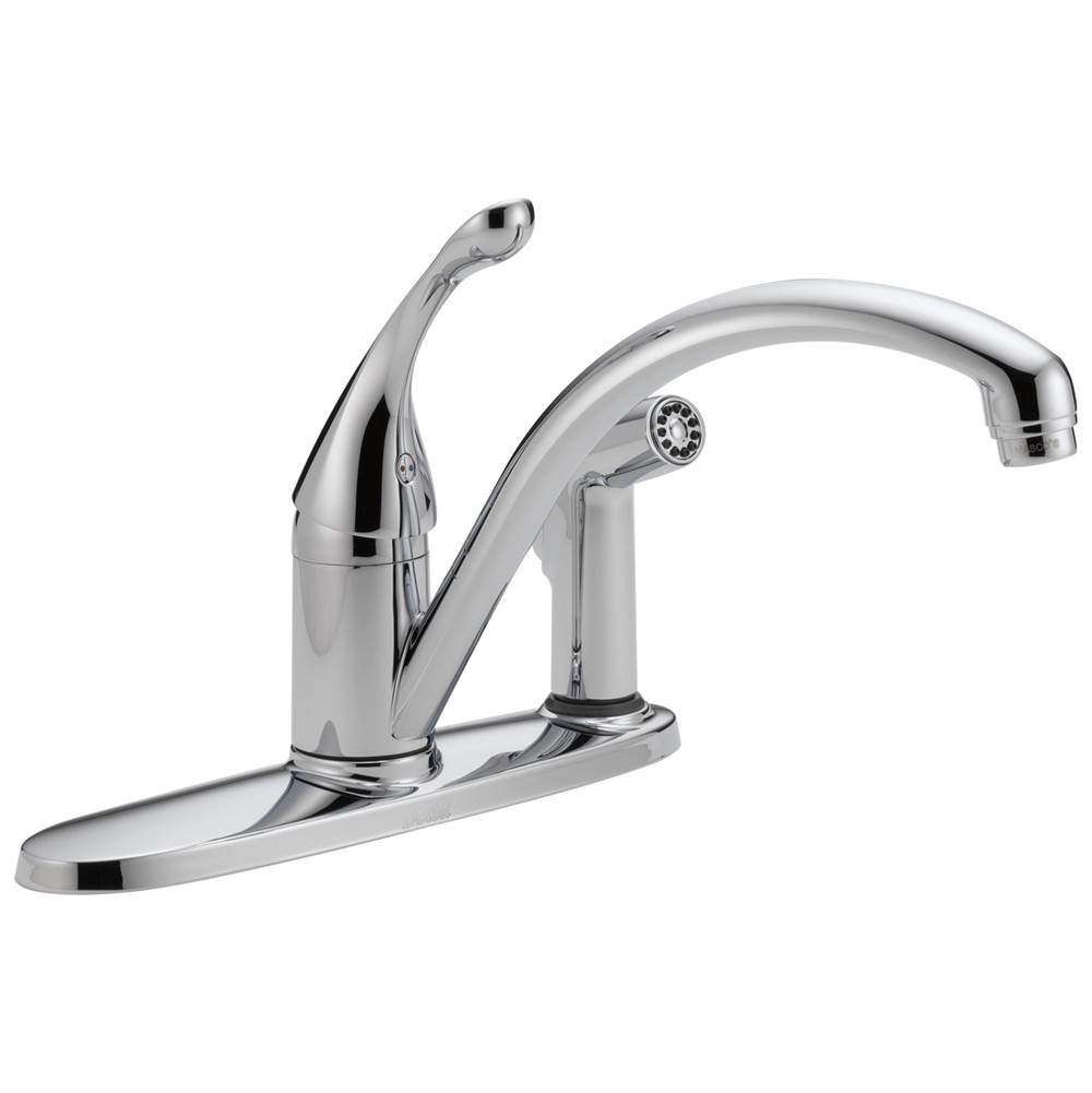 Delta Faucet Collins™ Single Handle Kitchen Faucet with Integral Spray