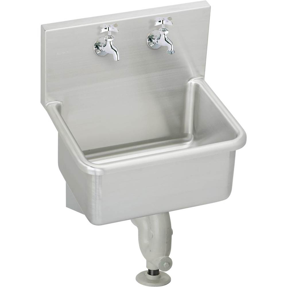 Elkay Stainless Steel 23'' x 18-1/2'' x 12, Wall Hung Service Sink Kit
