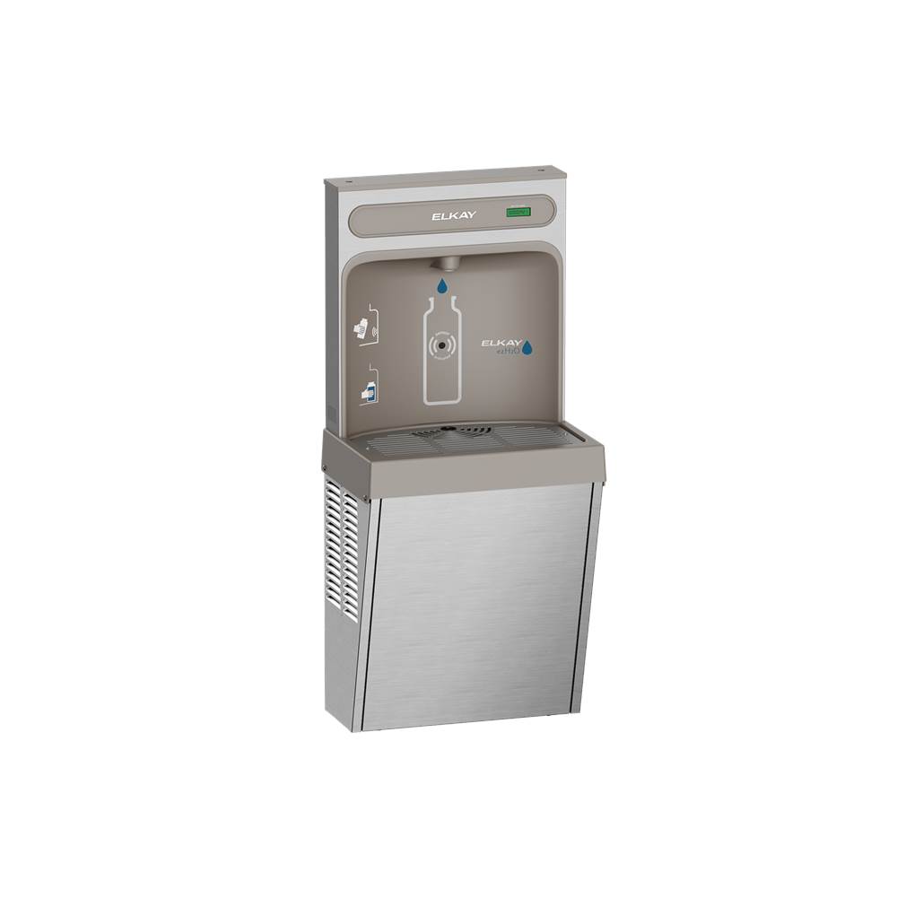 Elkay ezH2O Refrigerated Surface Mount Bottle Filling Station, Non-Filtered 8GPH Stainless Steel