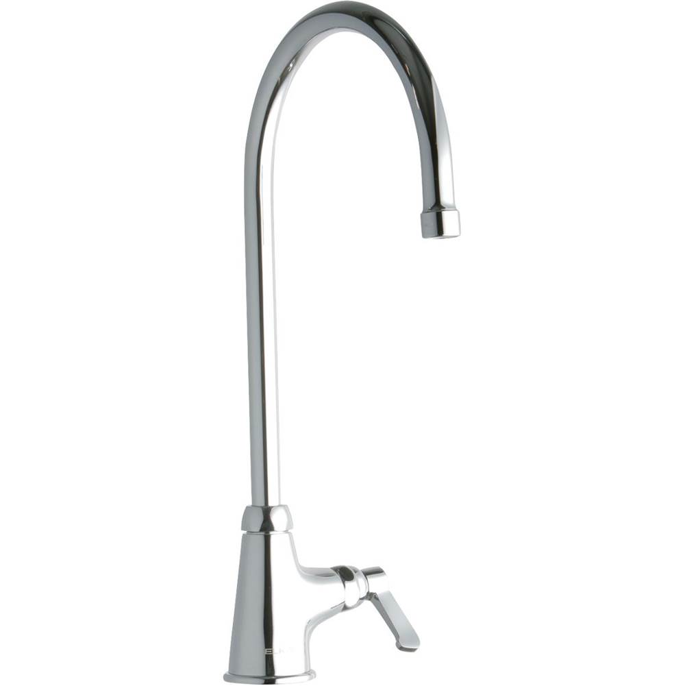 Elkay Single Hole with Single Control Faucet with 8'' Gooseneck Spout 2'' Lever Handle Chrome