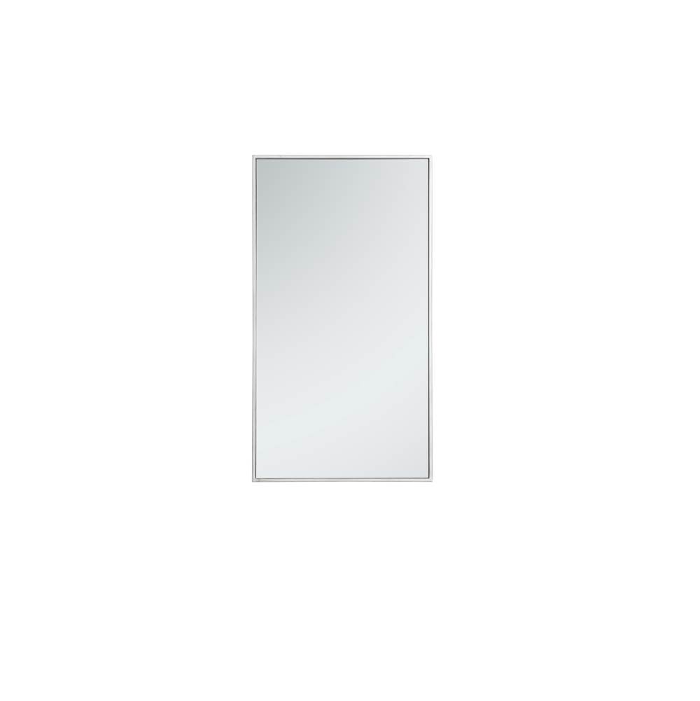 Elegant Lighting Metal frame rectangle mirror 20 inch in Sliver
