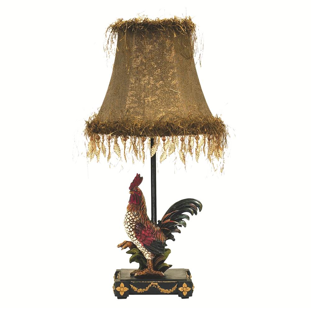 Elk Home Petite Rooster 19'' High 1-Light Table Lamp - Multicolor