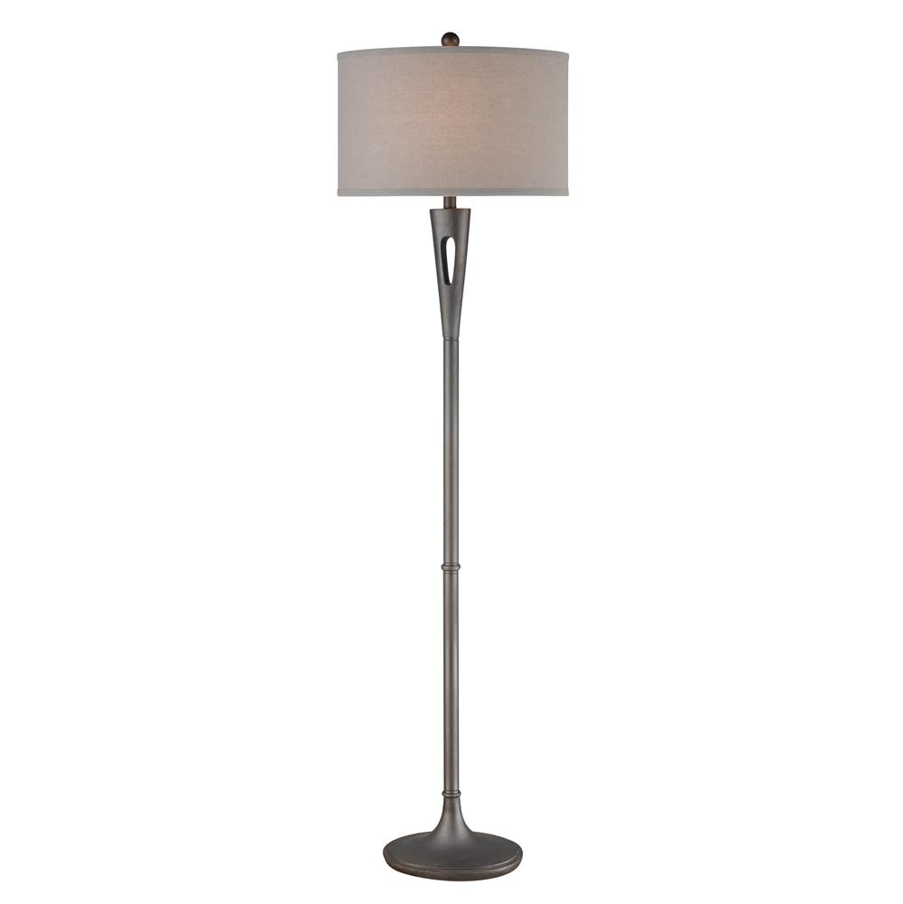 Elk Home Lightning Rod 66'' High 1-Light Floor Lamp - Pewter