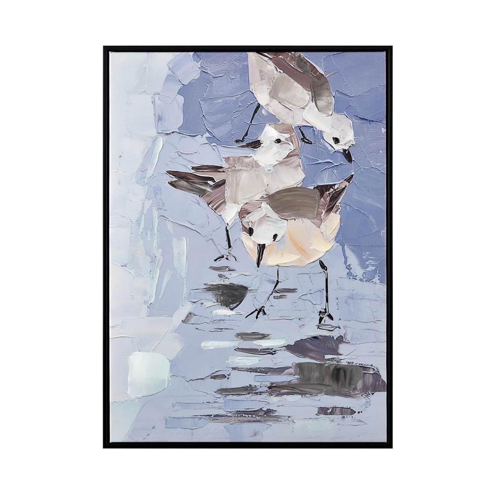 Elk Home Seagull Abstract Framed Wall Art