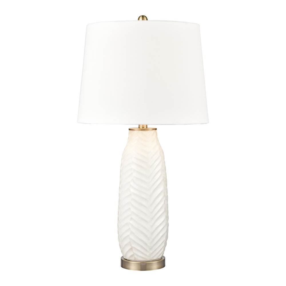 Elk Home Bynum Ceramic Table Lamp in White; Single Price, 2 Per Carton