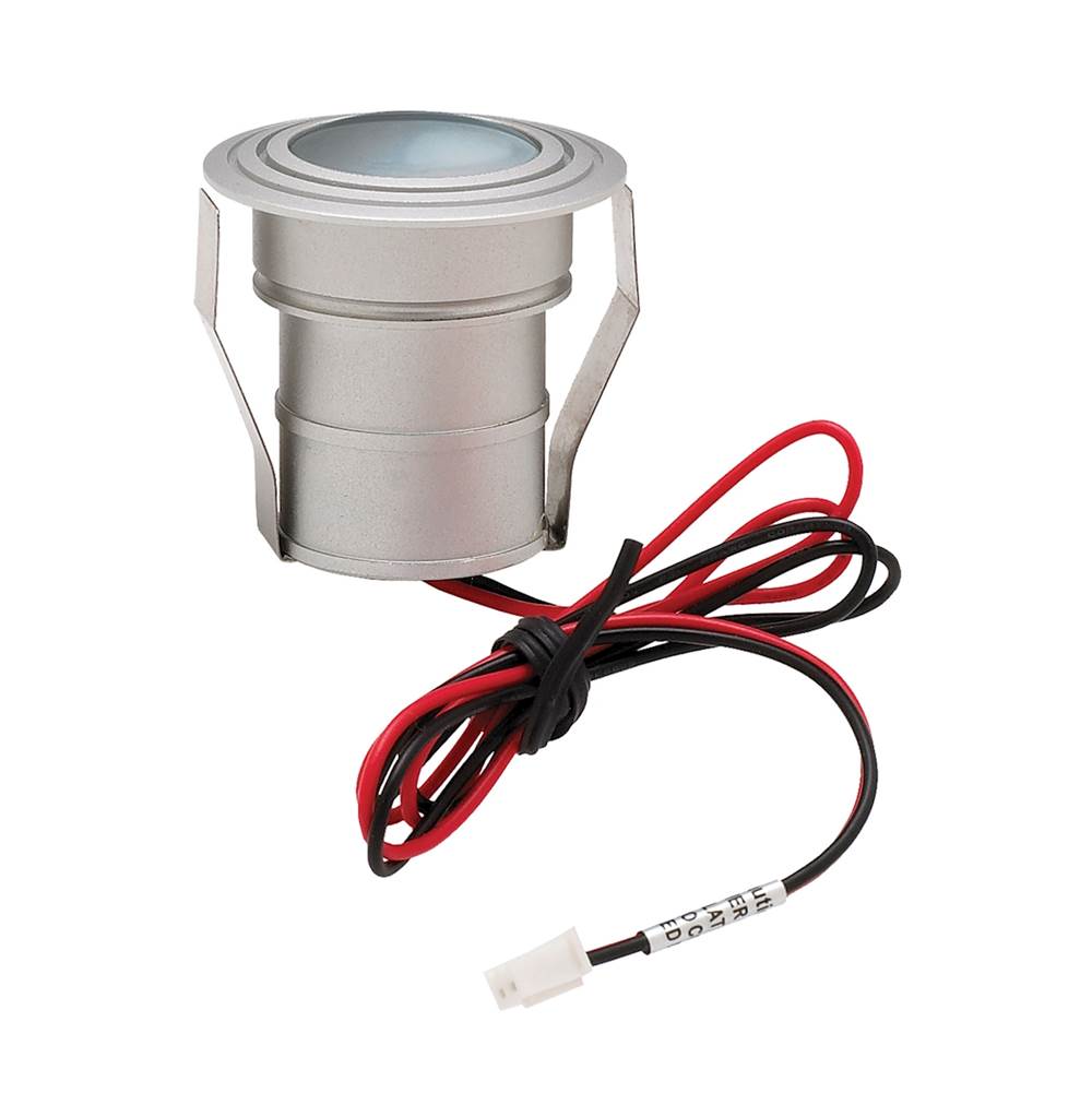 Elk Lighting Batwing 1-Light Button Light in Matte Aluminum With Frosted Lens - Integrated LED