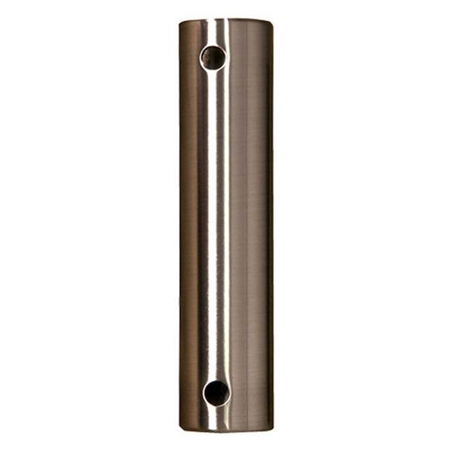 Fanimation 12-inch Downrod - Brushed Nickel - Stainless Steel