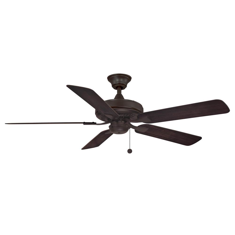 Fanimation Edgewood 52 inch Indoor/Outdoor Ceiling Fan with Dark Walnut Blades - Dark Bronze