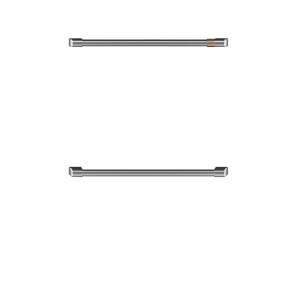 Cafe 2 - 30   Double Wall Oven Handles - Brushed Stainless