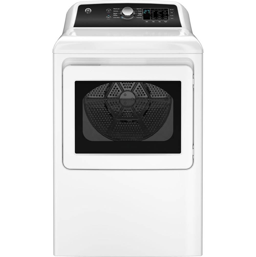 GE Appliances 7.4 Cf Gas Tl Matching Dryer, Sensor Dry, Single Knob Electronics, White