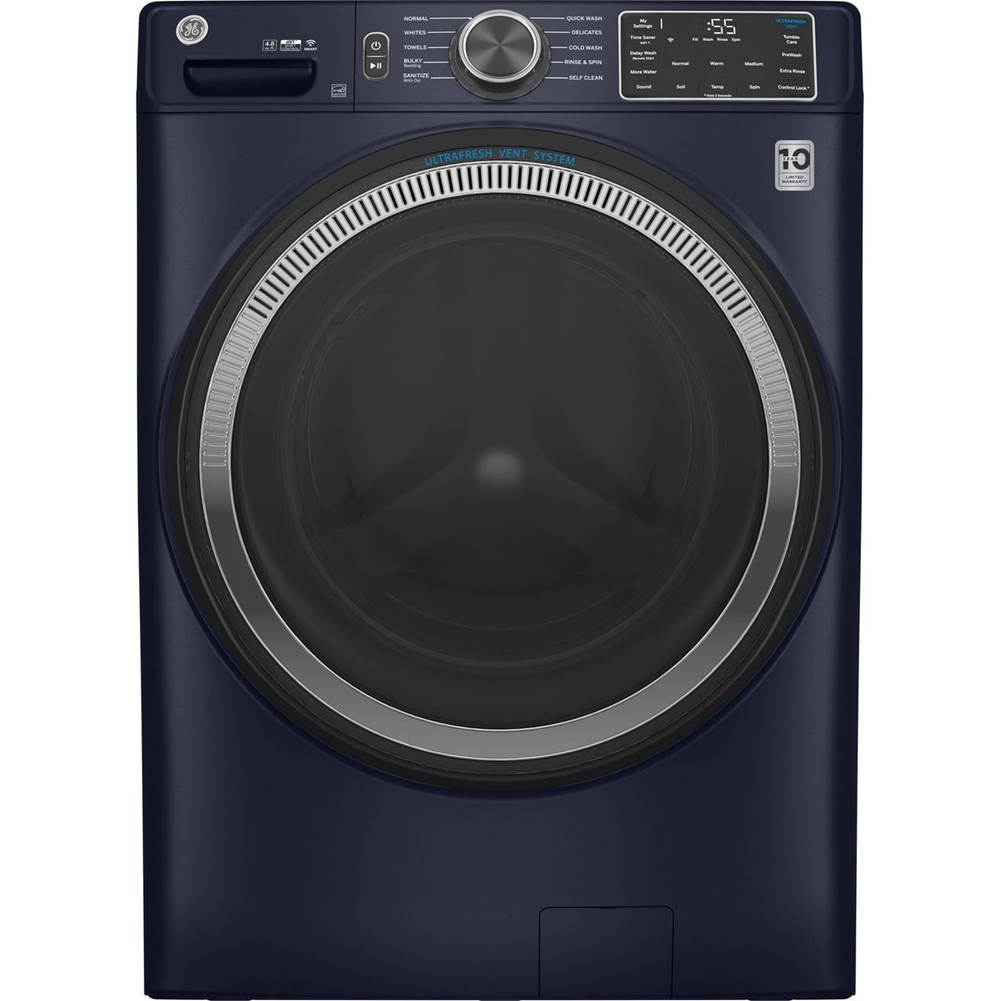 GE Appliances 4.8 cu. ft. Capacity Smart Front Load ENERGY STAR Washer with UltraFresh Vent System with OdorBlock  and Sanitize w/Oxi