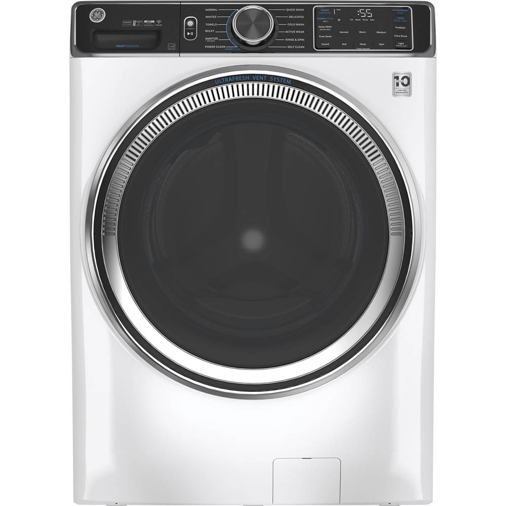 GE Appliances GE 5.0 cu. ft. Capacity Smart Front Load ENERGY STAR Steam Washer with SmartDispense UltraFresh Vent System with OdorBlock