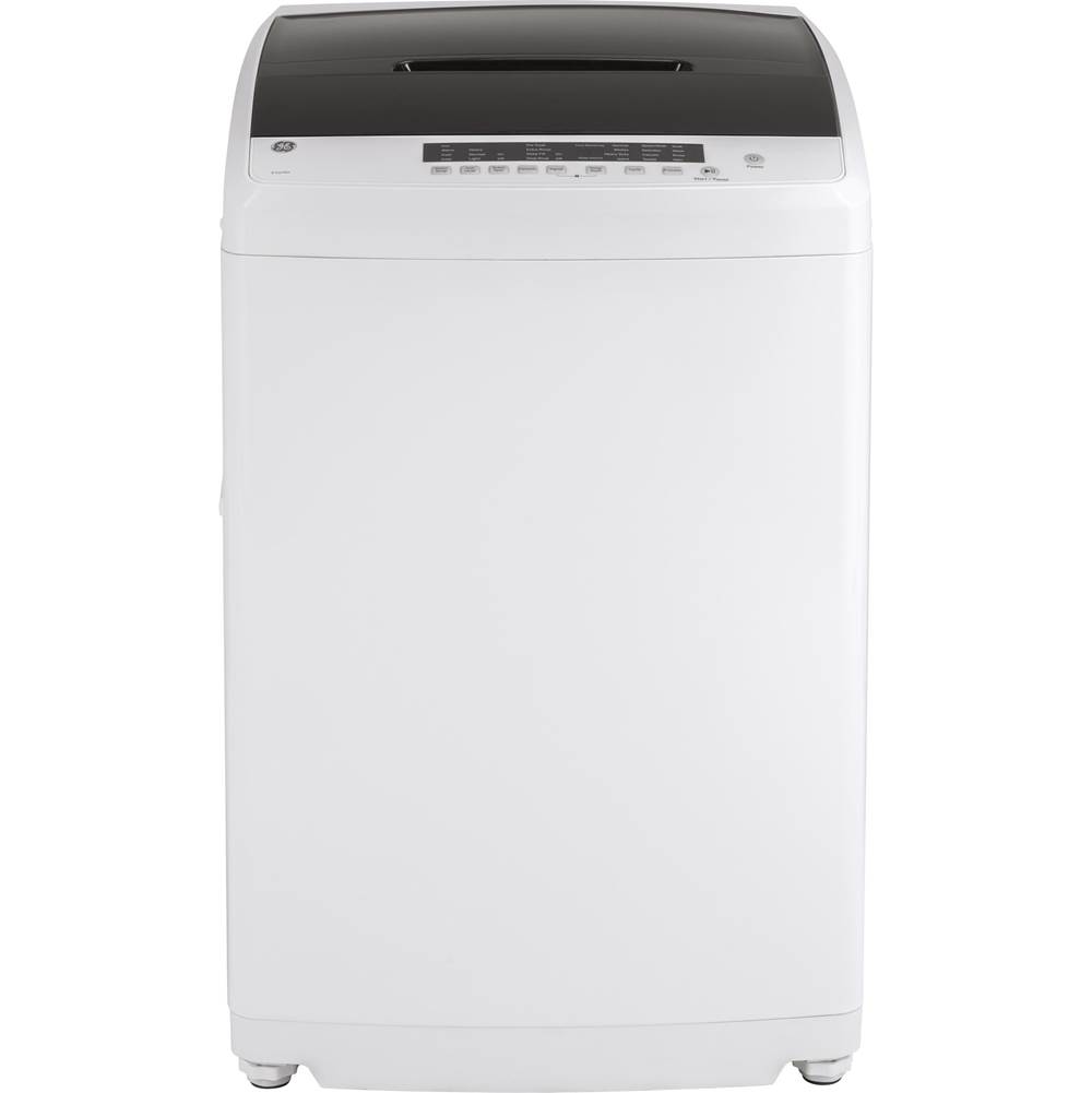 GE Appliances GE Space-Saving 2.8 cu. ft. Capacity Stationary Washer with Stainless Steel Basket
