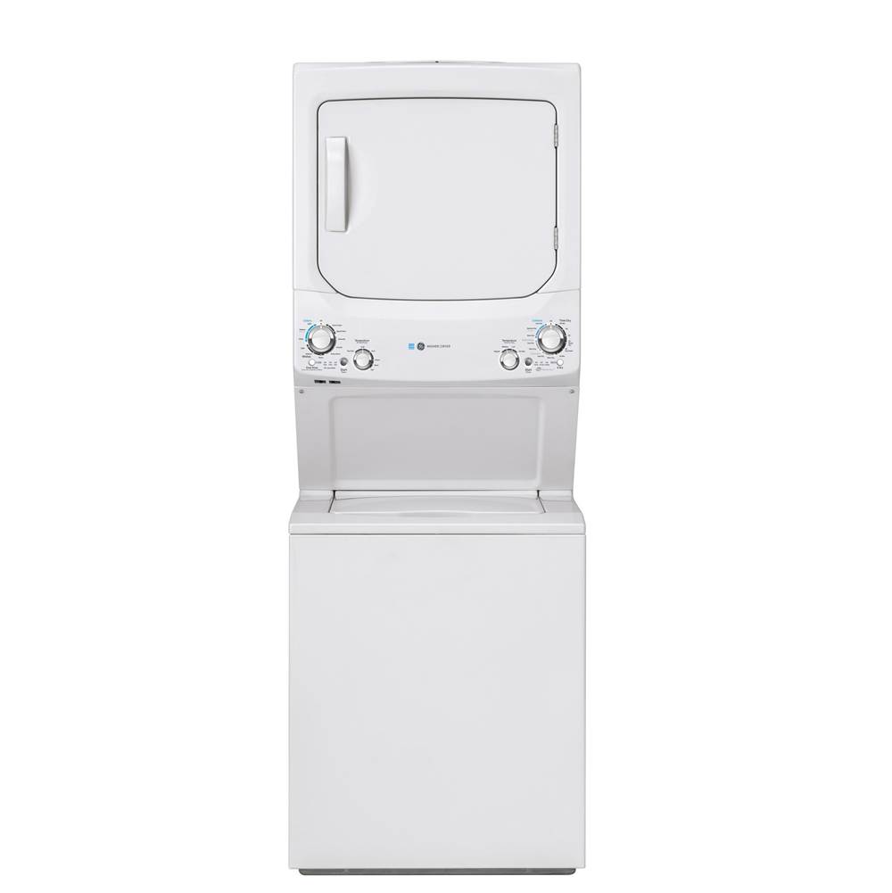 GE Appliances GE Unitized Spacemaker ENERGY STAR 3.9 cu. ft. Capacity Washer with Stainless Steel Basket and 5.9 cu. ft. Capacity Gas Dryer