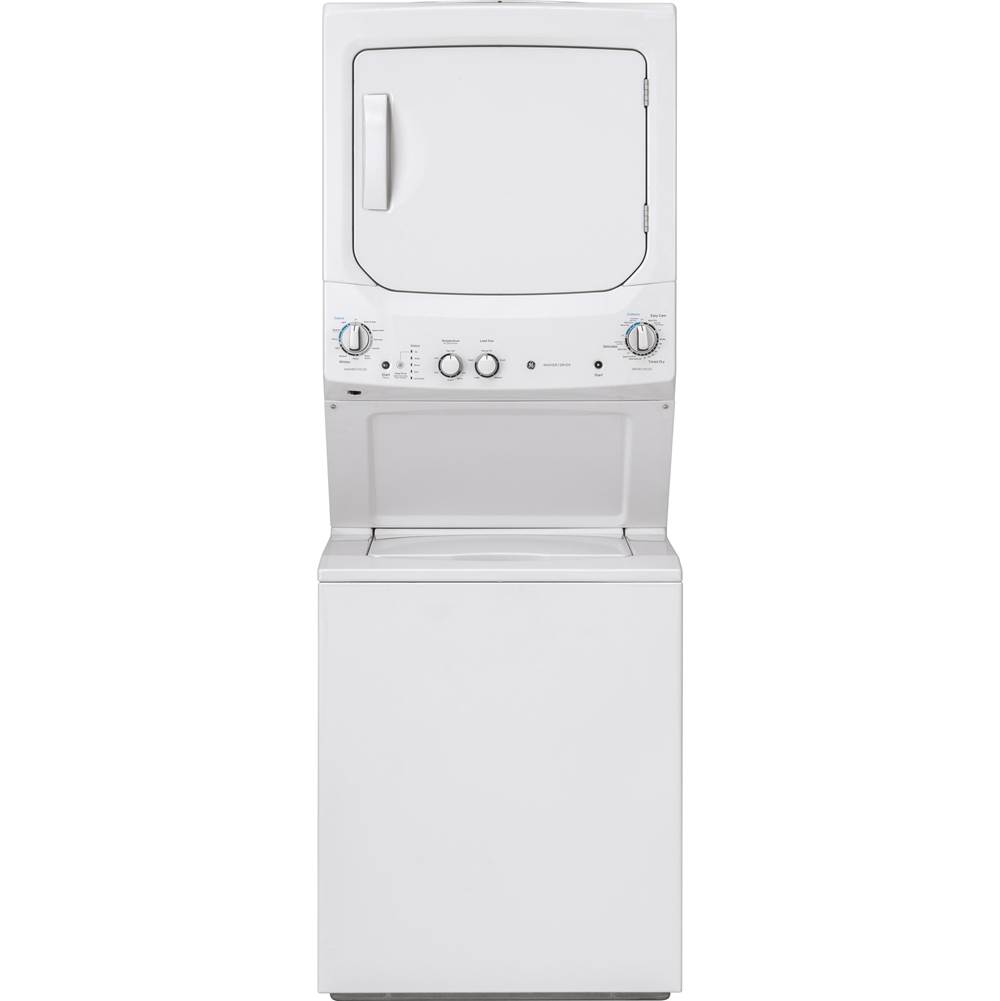 GE Appliances GE Unitized Spacemaker 3.8 cu. ft. Capacity Washer with Stainless Steel Basket and 5.9 cu. ft. Capacity Electric Dryer