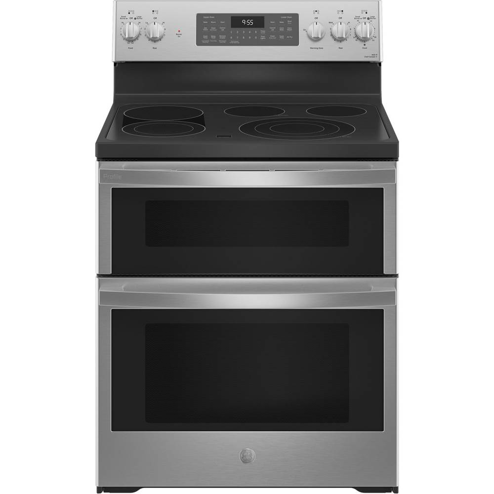 GE Profile Series 30'' Smart Free-Standing Electric Double Oven Convection Range With No Preheat Air Fry