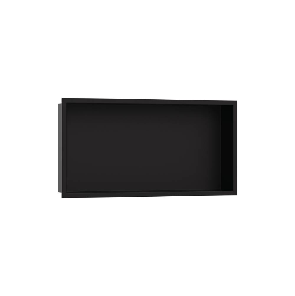 Hansgrohe XtraStoris Original Wall Niche with Integrated Frame 12''x 24''x 4''  in Matte Black