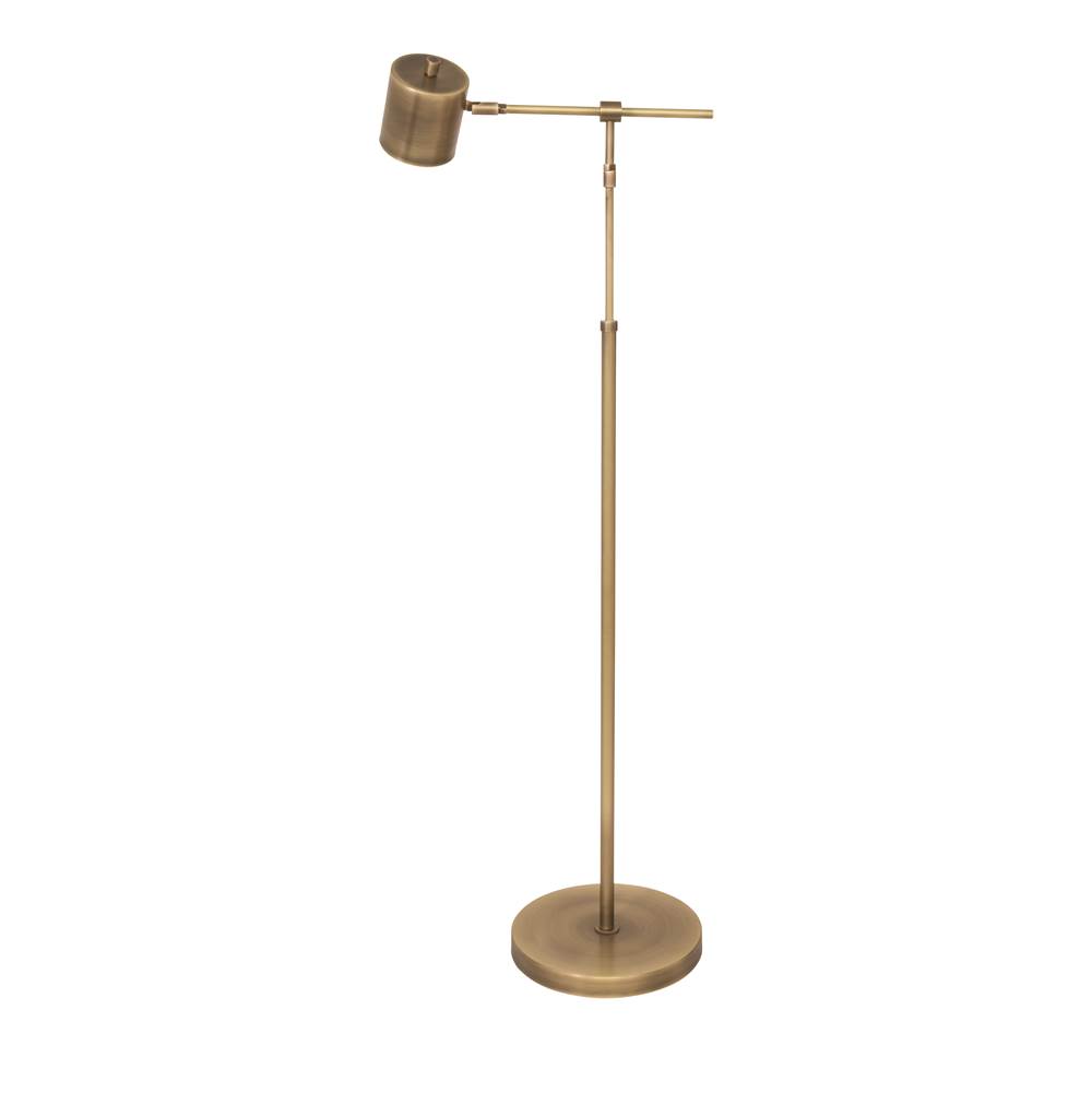 House Of Troy Morris Adjustable LED Floor Lamp in Antique Brass