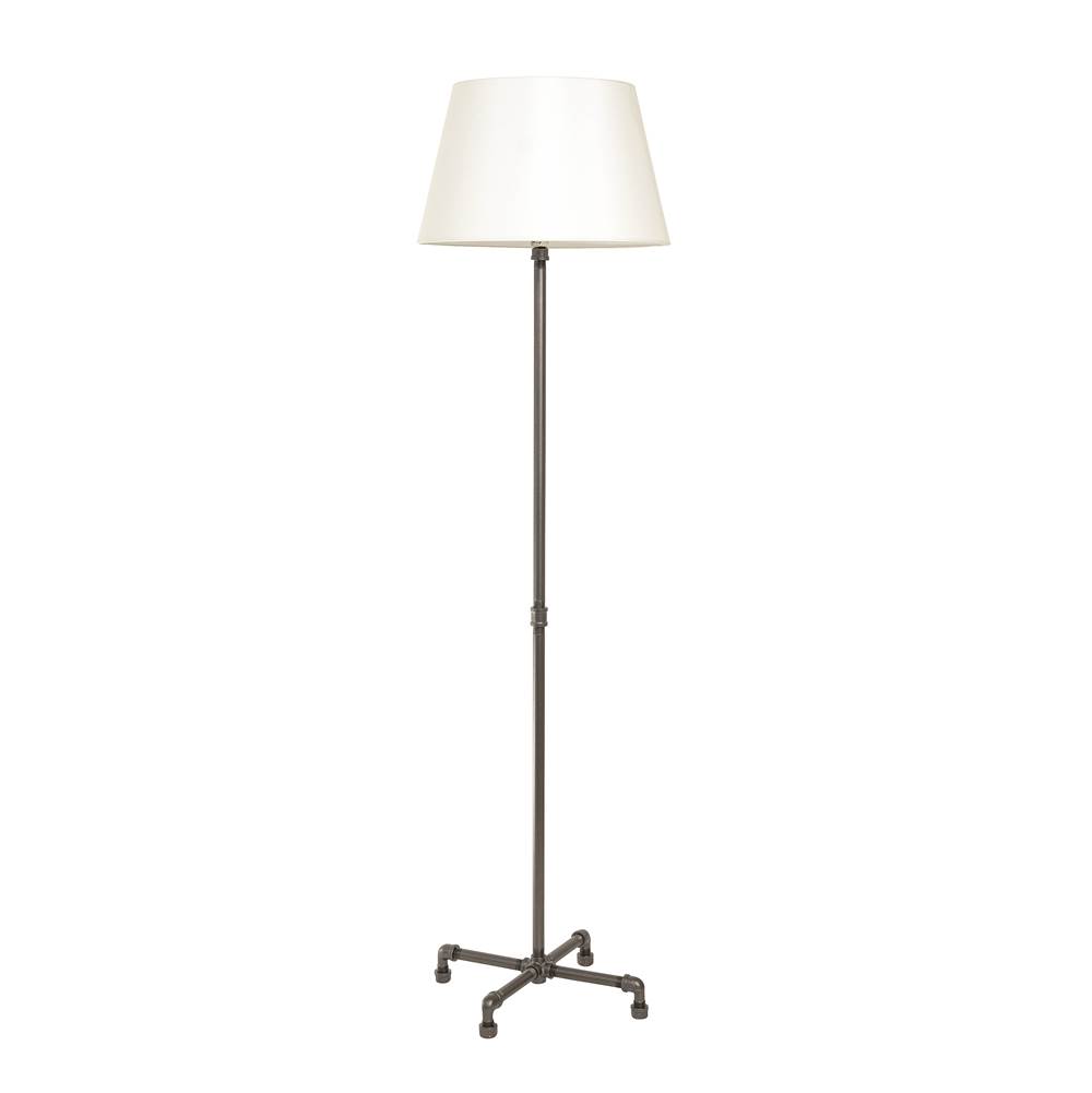 House Of Troy Studio Industrial Granite Floor Lamp With Fabric Shade