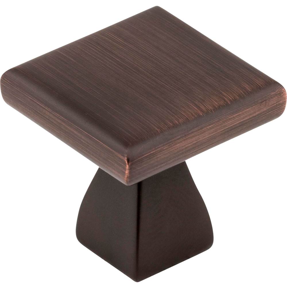 Hardware Resources 1'' Overall Length Brushed Oil Rubbed Bronze Square Hadly Cabinet Knob