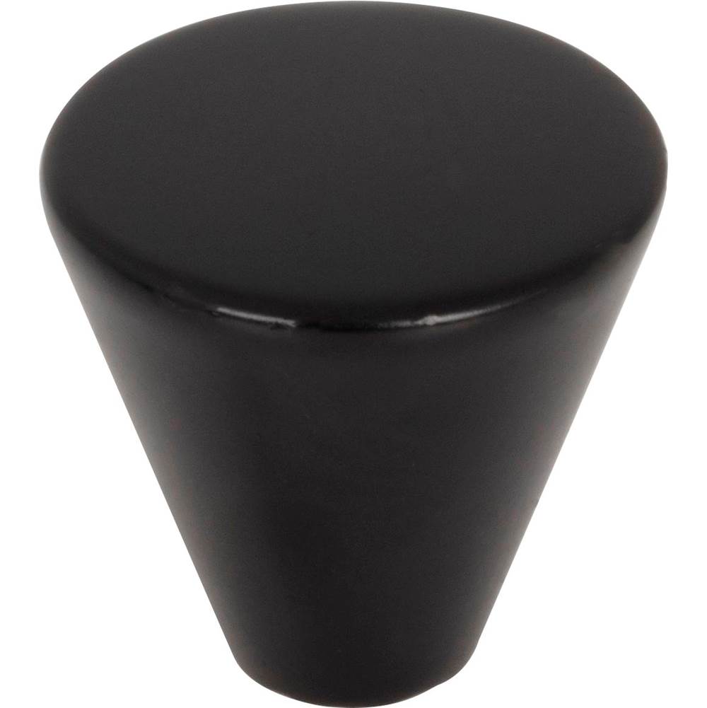 Hardware Resources 1'' Diameter Matte Black Conical Sedona Cabinet Knob
