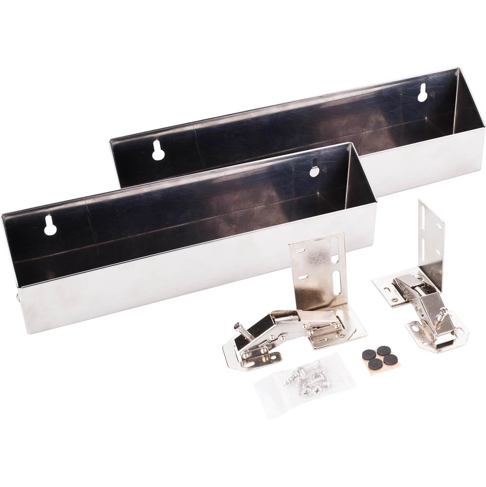 Hardware Resources 11'' Stainless Steel Tip-Out Tray Kit for Sink Front