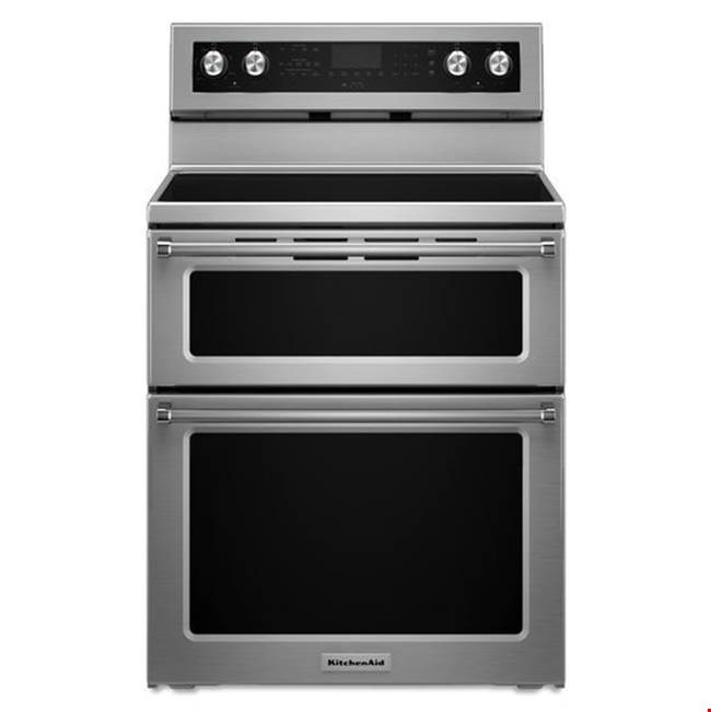Kitchen Aid 30 in. Self-Cleaning Convection Freestanding Electric Double Oven Range