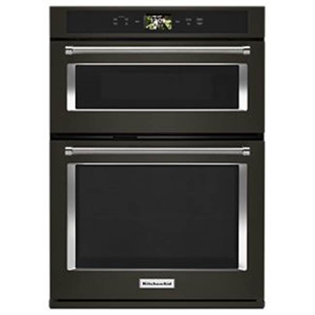 Kitchen Aid 30'' Connected Combo Wall Oven, Wifi, Touch Lcd, Powered Accessories, 1.4 Cu. Ft Upper Microwave, 5.0 Cu. Ft Lower True Convection Oven