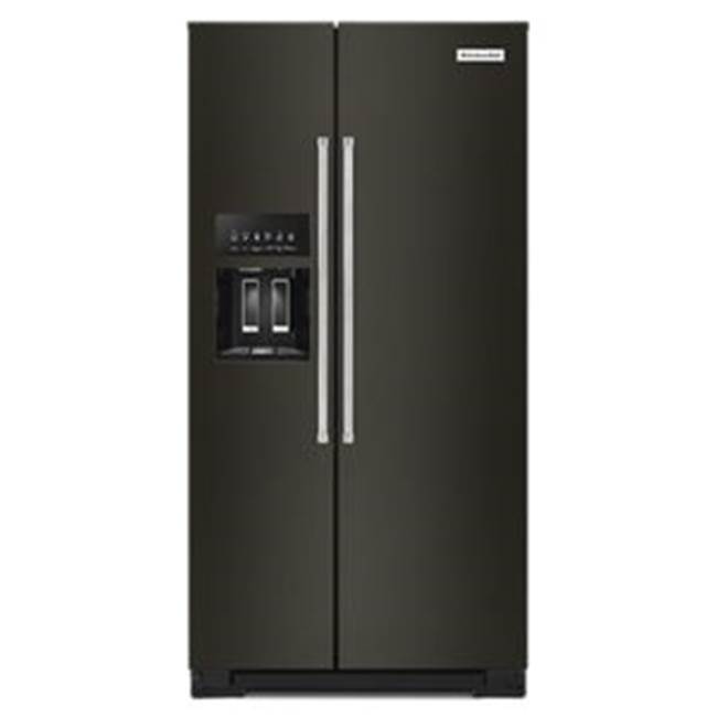 Kitchen Aid Kitchenaid 23 Cu Ft, Counter Depth Sxs Refrigerator, Exterior Ice And Water Dispenser