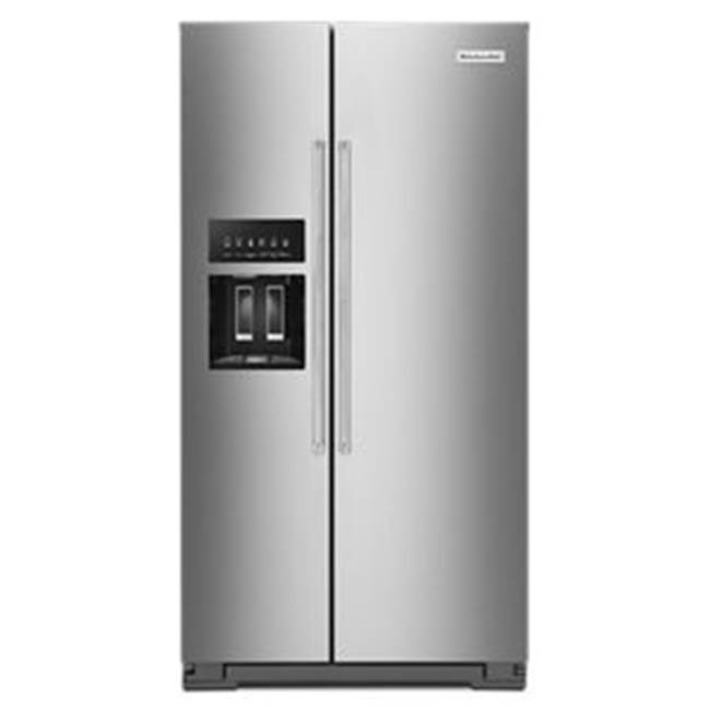 Kitchen Aid Kitchenaid 25 Cu Ft, Full-Depth Sxs Refrigerator, Exterior Ice And Water Dispenser