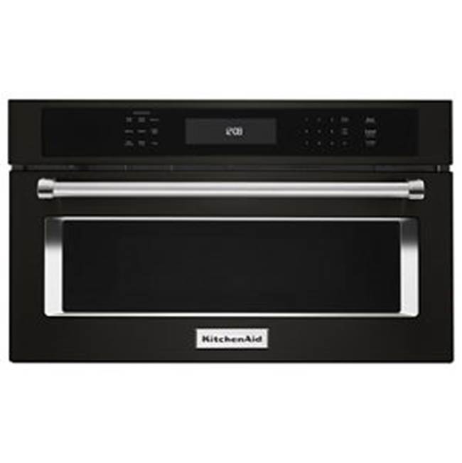 Kitchen Aid 30'' Built-In Microwave, 1.4 Cu Ft, 900 W, Convection Cooking, Black Stainless, 240 V Hookup