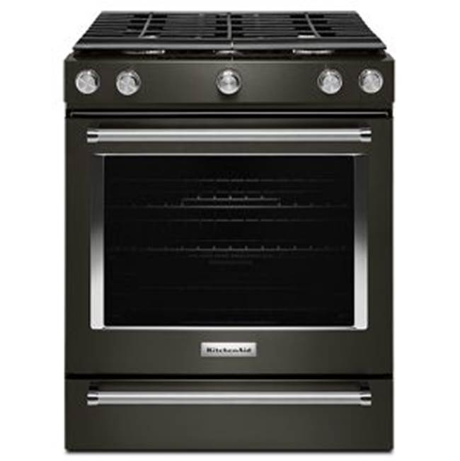 Kitchen Aid 30 in. Self-Cleaning Convection Slide-In Gas Range