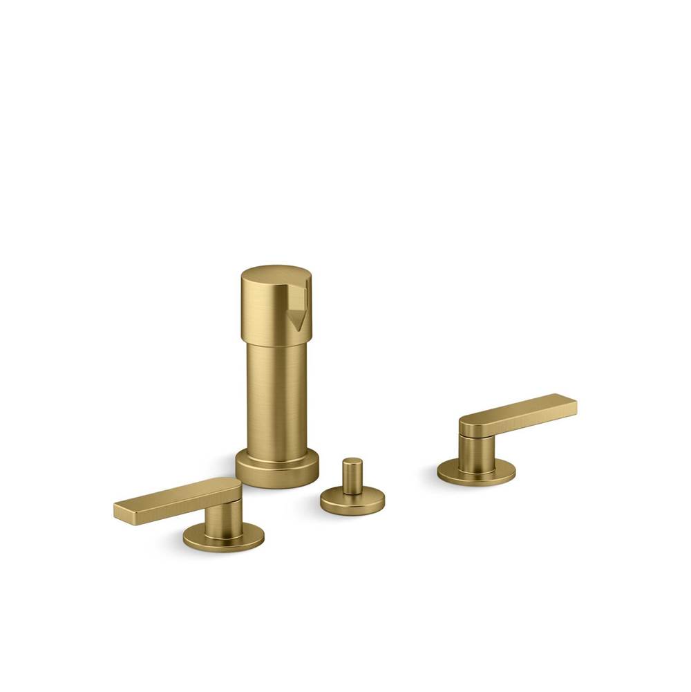 Kohler Composed® Widespread bidet faucet with lever handles