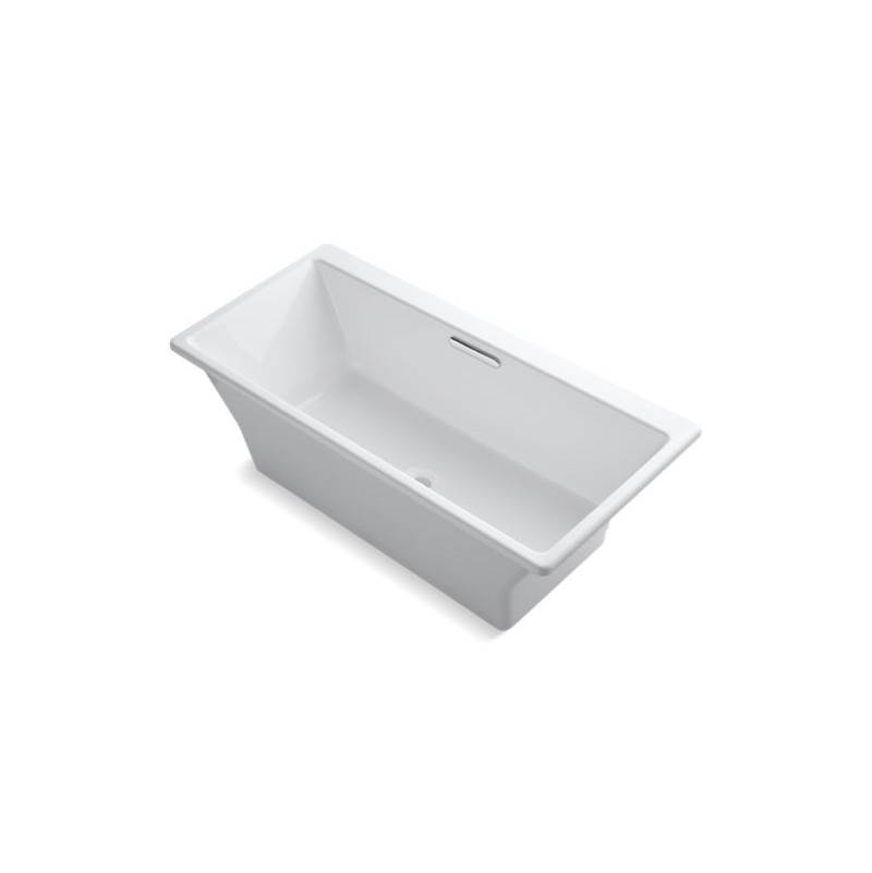 Kohler Rêve® 66-15/16'' x 31-1/2'' freestanding bath with Brilliant Blanc base